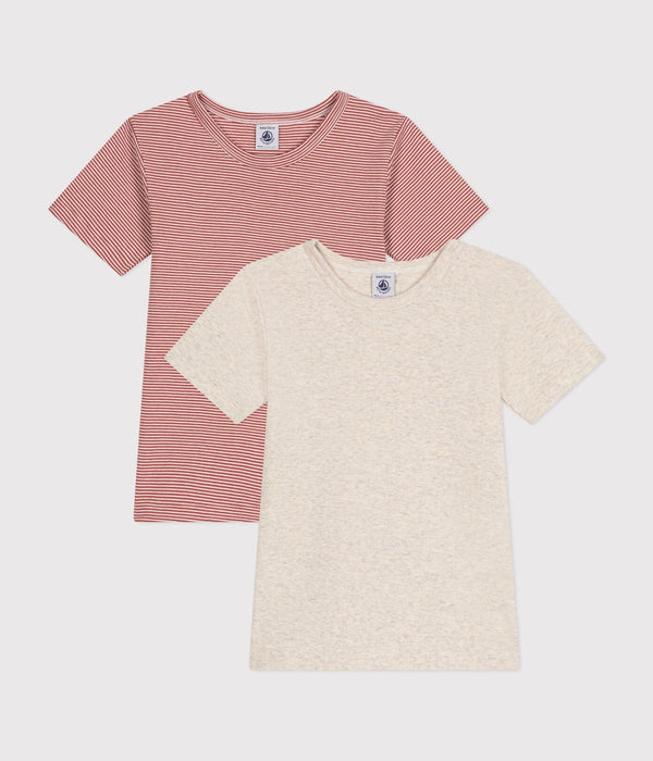 Petit Bateau Set T-shirts Natural