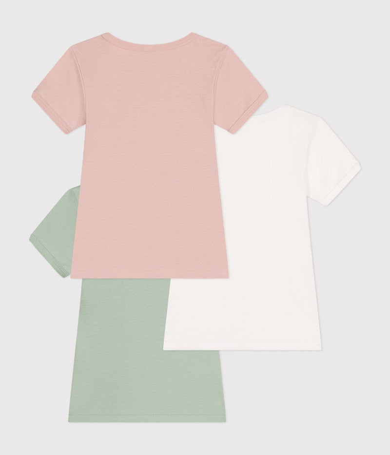 Petit Bateau Set van 3 Effen T-shirts