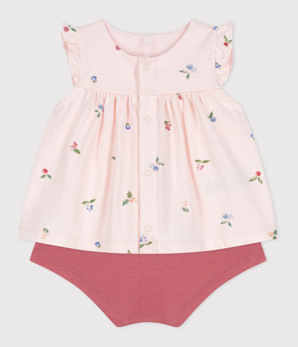 Petit Bateau Tweedelig Katoenen Geboortesetje