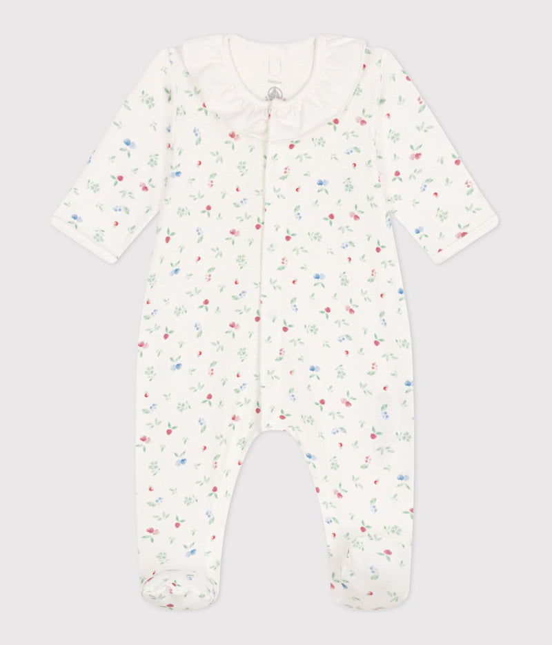 Petit Bateau Katoenen Babypyjama met Bloemenprint