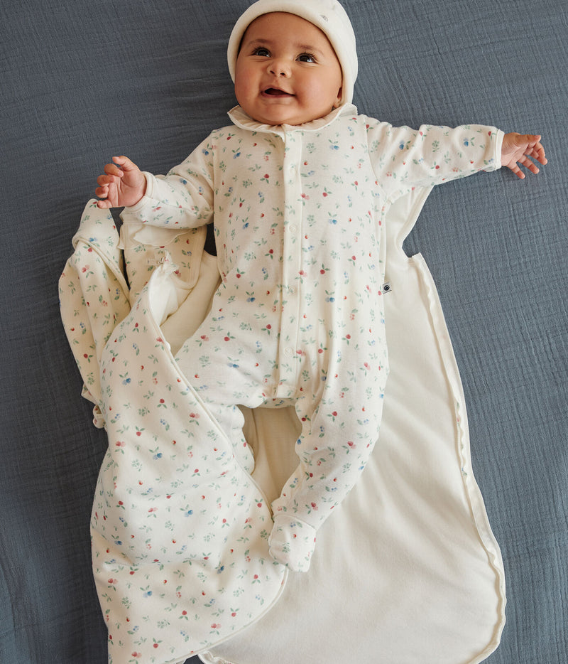 Petit Bateau Katoenen Babypyjama met Bloemenprint