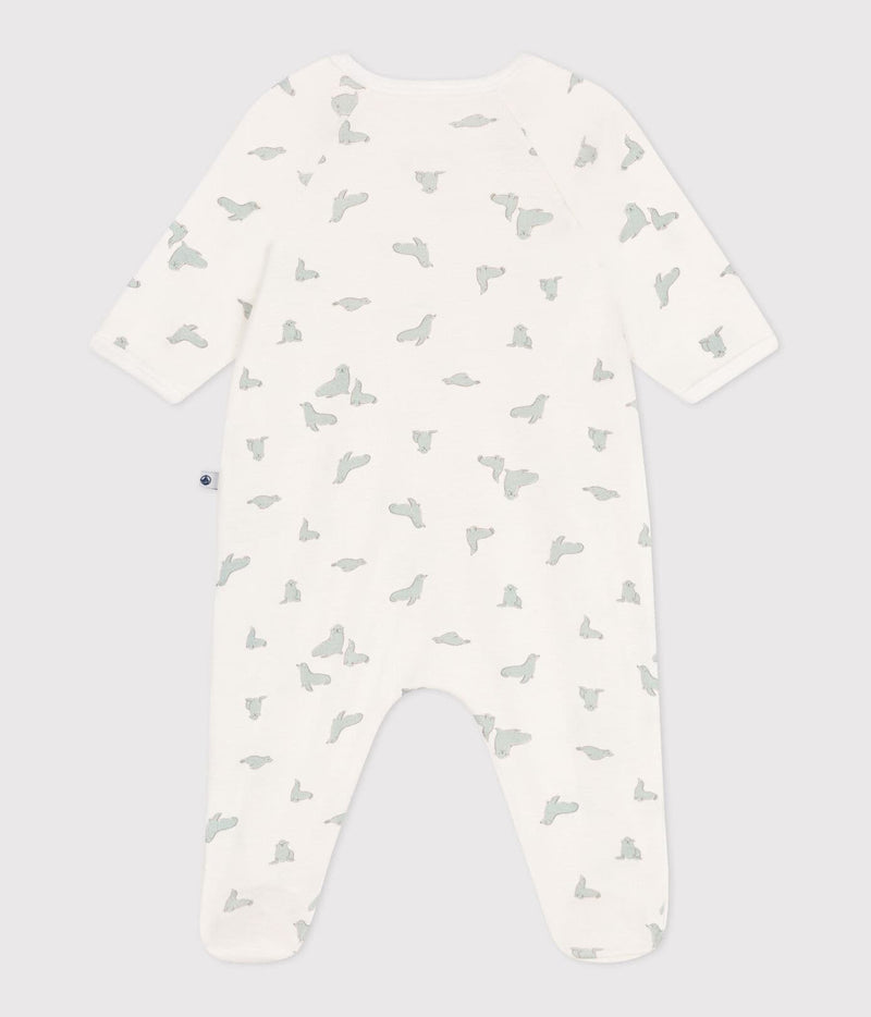 Petit Bateau Katoenen Babypyjama met Zeehondenprint