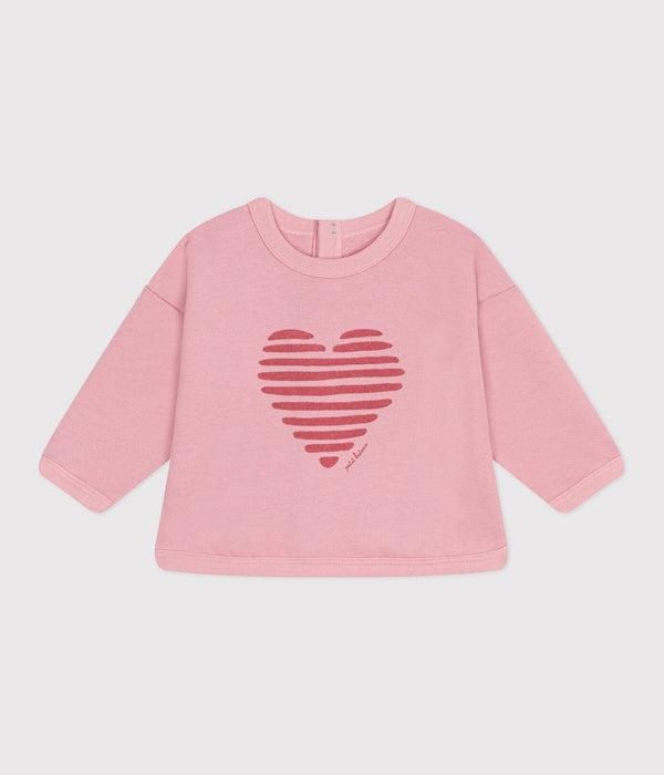 Petit Bateau Katoenen Sweater met Hartje