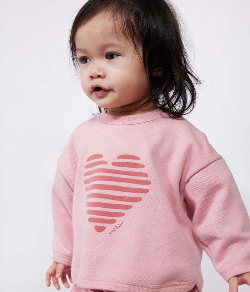 Petit Bateau Katoenen Sweater met Hartje