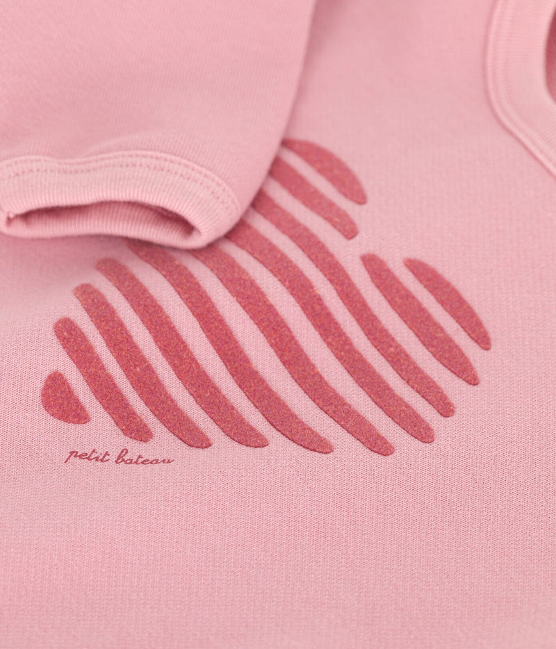 Petit Bateau Katoenen Sweater met Hartje