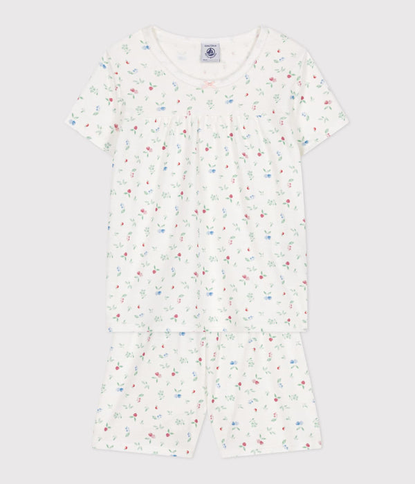 Petit Bateau Katoenen Korte Katoenen Kinderpyjama met vruchtenprint