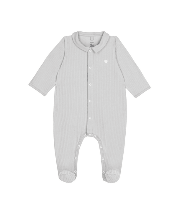 Petit Bateau Babypyjama Grey Heart