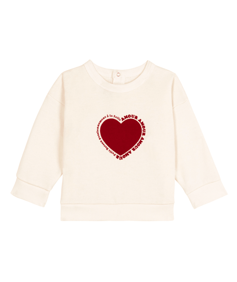 Petit Bateau Baby Sweatshirt Amour