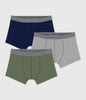 Petit Bateau 3 Boxershorts Effen