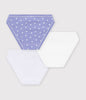 Petit Bateau Set Van 3 Slips Met Hartjes Lavendel