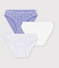 Petit Bateau Set Van 3 Slips Met Hartjes Lavendel
