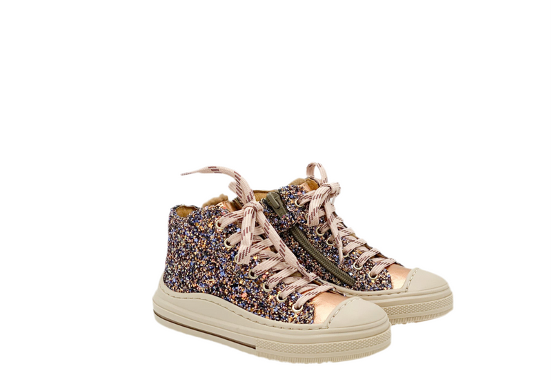 Romagnoli Half Hoge Glitter Sneaker (maat 24-30)