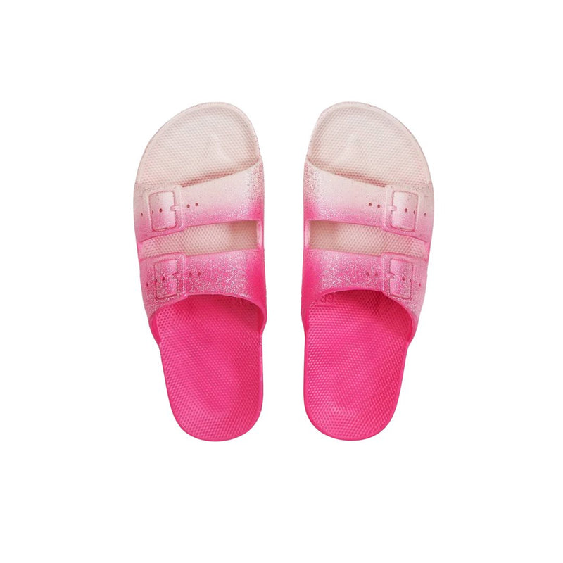 Freedom Moses Slipper Fuchsia Glitter (maat 26-33)