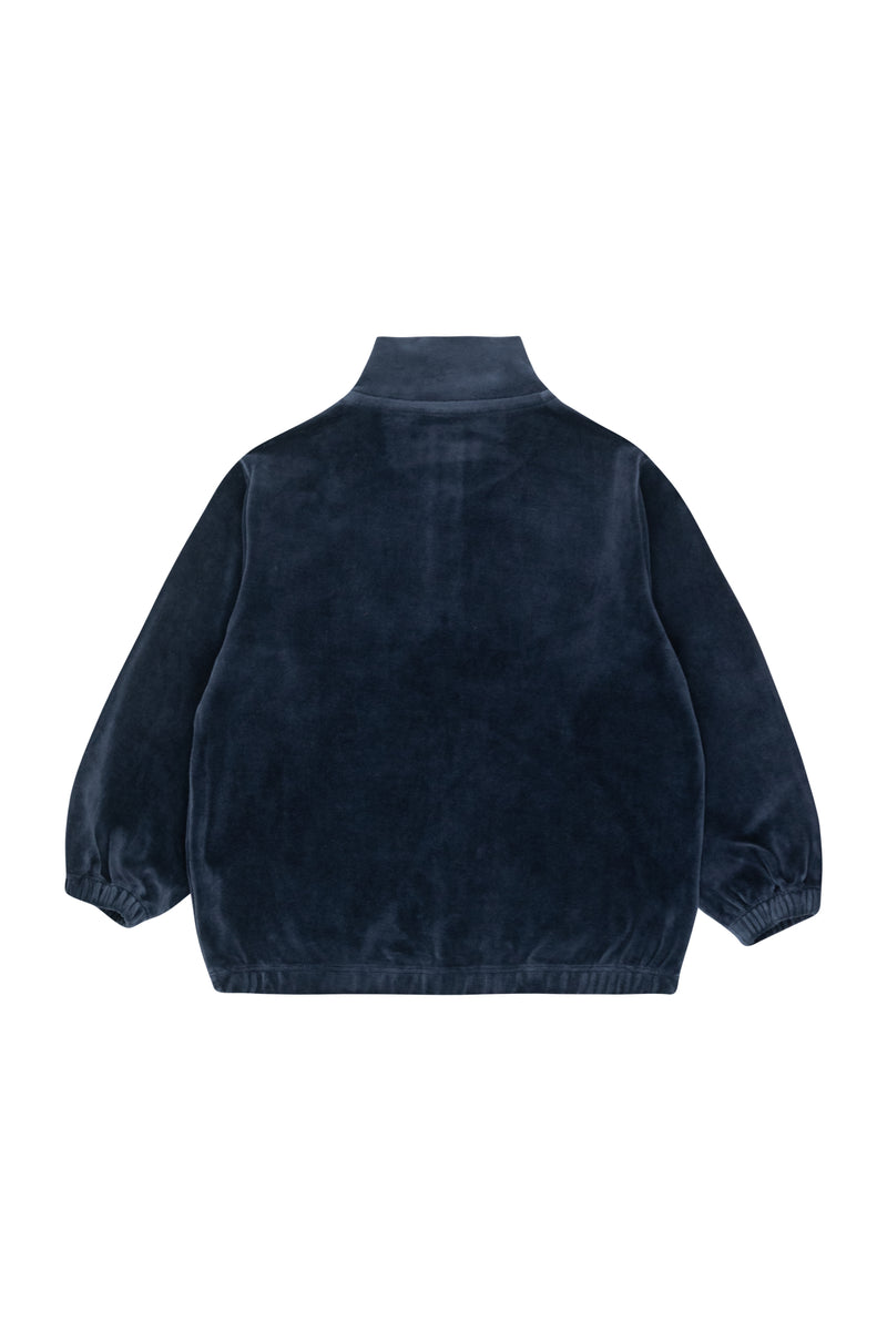 Tiny Cottons Waves Mocknecks Sweatshirt Navy