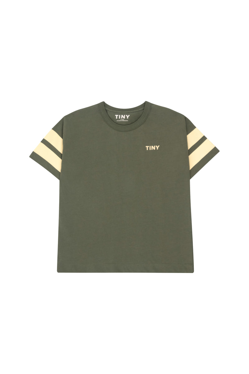 Tiny Cottons Stripes Tee Khaki