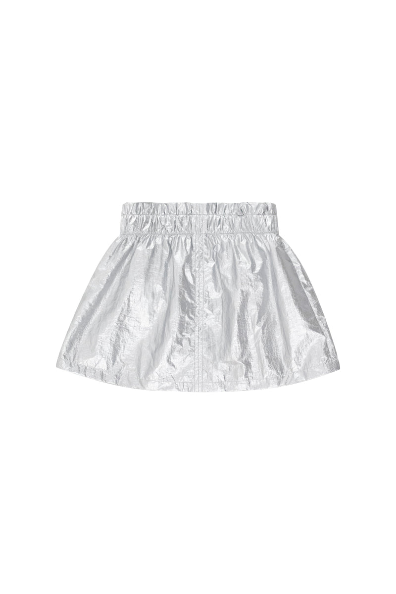 Tiny Cottons Metallic Skirt Silver