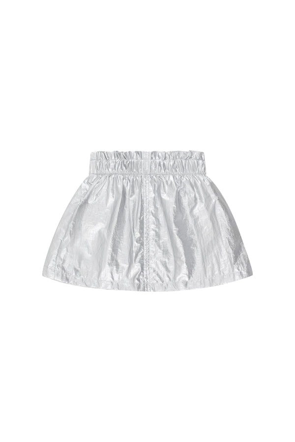 Tiny Cottons Metallic Skirt Silver