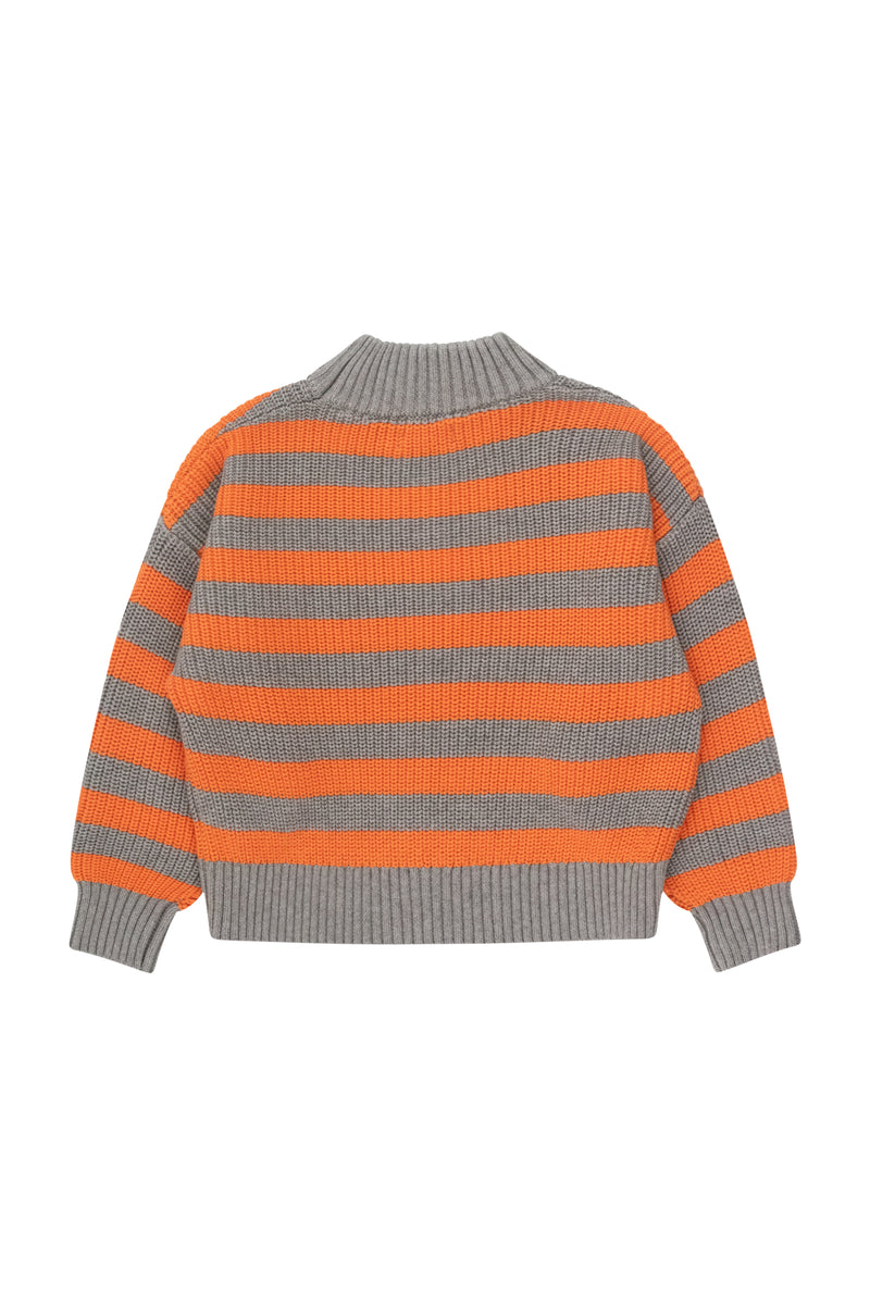 Tiny Cottons Stripes Mockneck Sweater