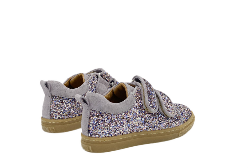 Angulus Glitter Velcro Sneaker Lilac (maat 25-30)