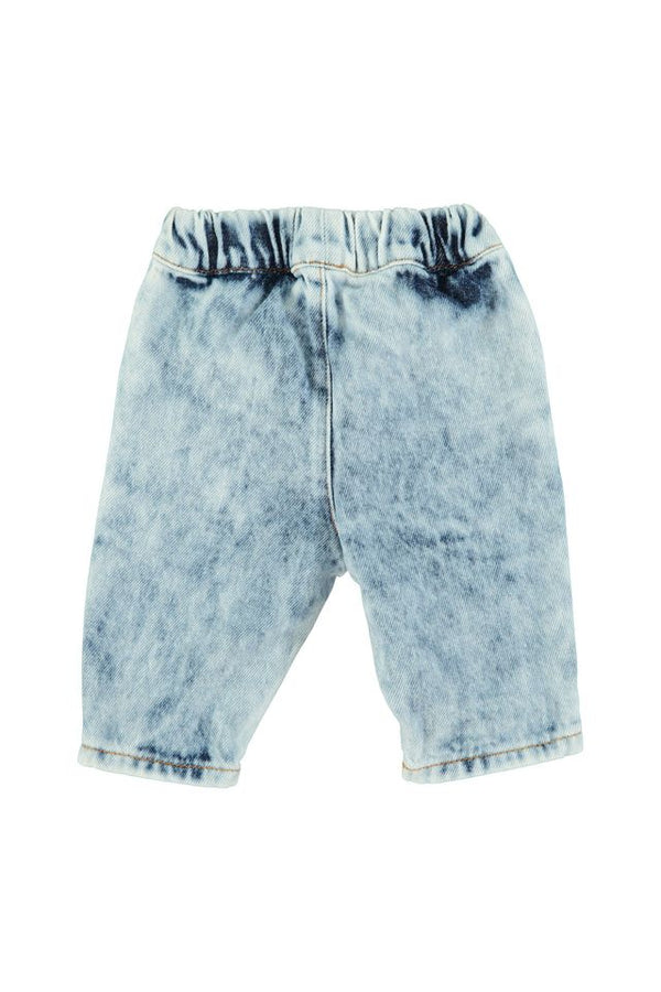 PiuPiuchick Baby Trousers Washed Blue Denim
