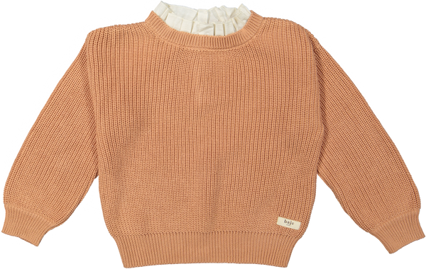 Baje Anne Knitted Sweater Linen Collar