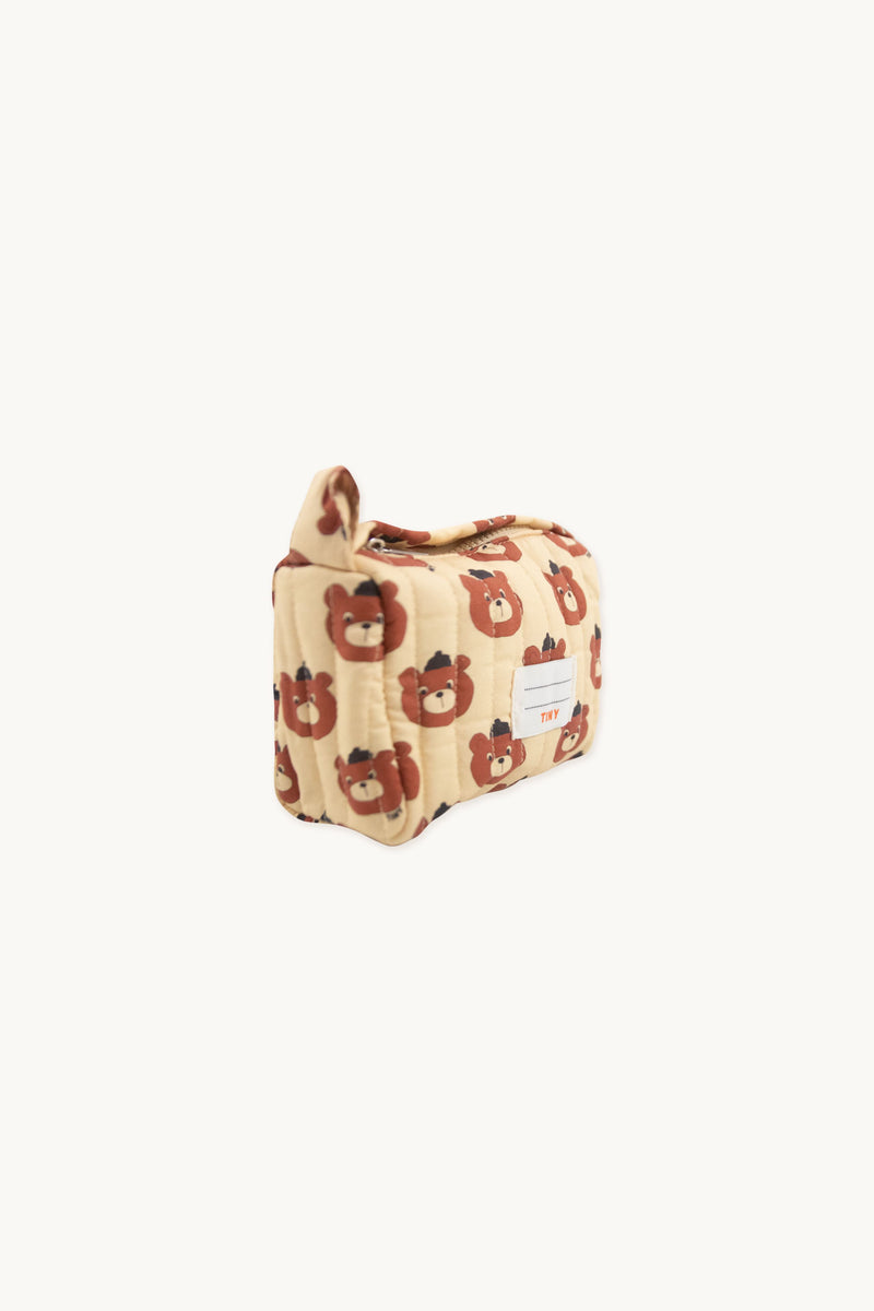 Tiny Cottons Bears Small Pouch Ivory