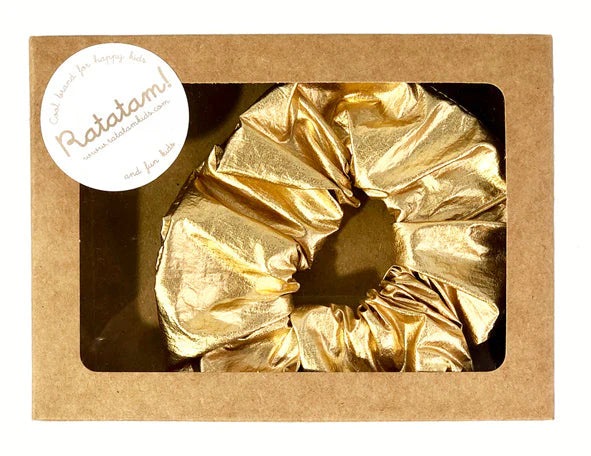 Ratatam Metallic Scrunchy Gold