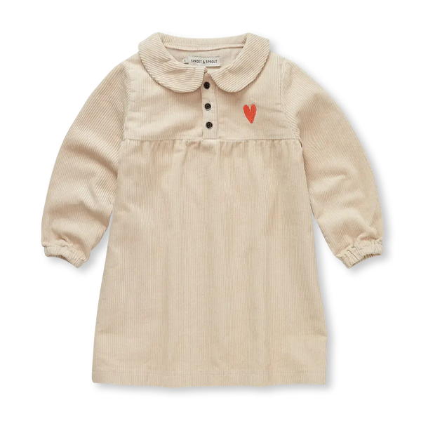Sproet & Sprout Corduroy Dress Heart