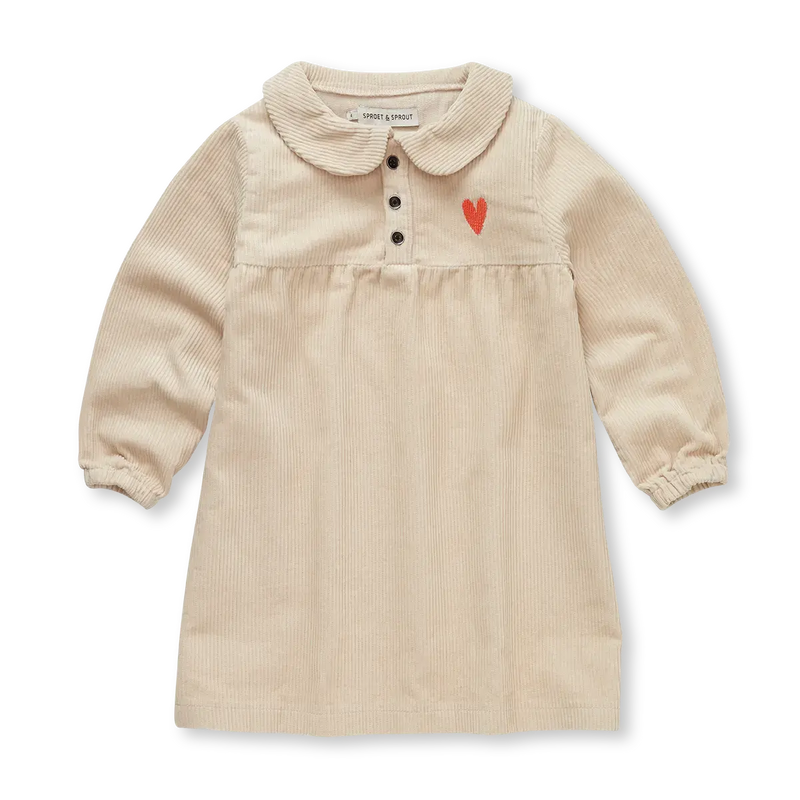 Sproet & Sprout Corduroy Dress Heart
