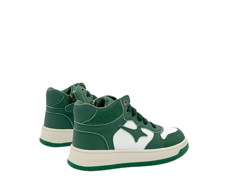 Shoes Me Basketter Green/White (maat 29-35)