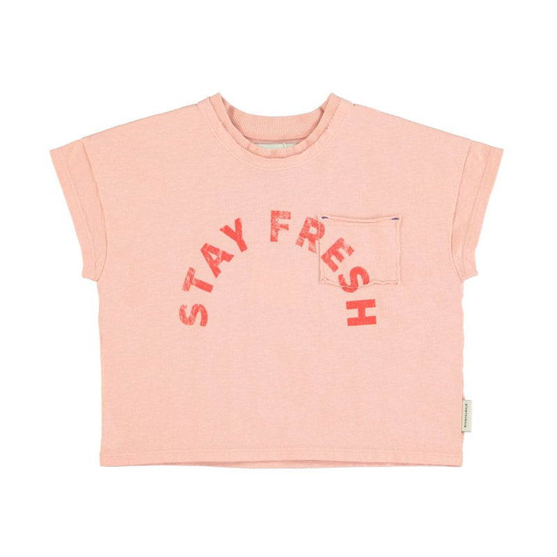 PiuPiuchick T-Shirt Pink/Stay Fresh Print