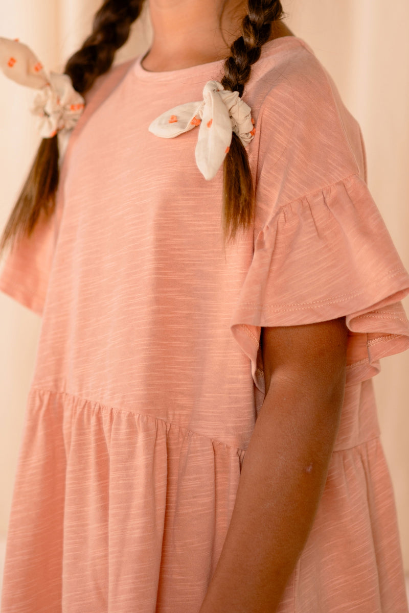 Nixnut Frill Dress Peach