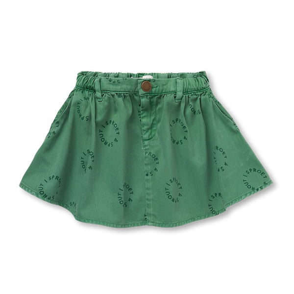 Sproet & Sprout Denim Skirt Green