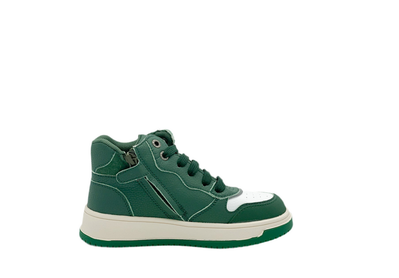 Shoes Me Basketter Green/White (maat 29-35)