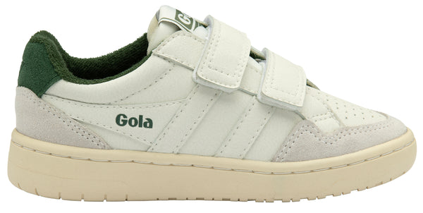 Gola Velcro Sneaker Wit Groen (maat 30-37)