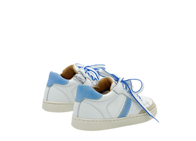 Romagnoli Eerste Sneaker Wit Azzurro (maat 21-26)