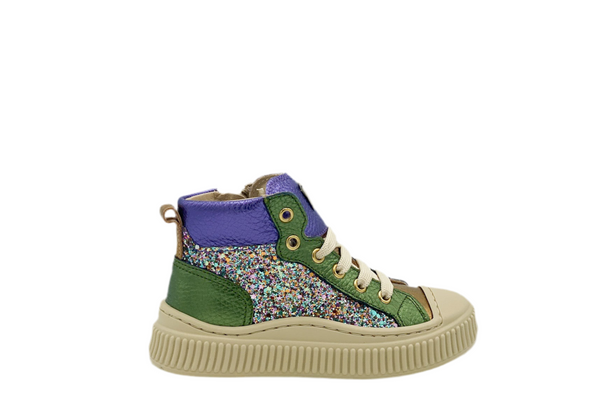 Beberlis Sneaker Multi Glitter Blauw (maat 27-32)