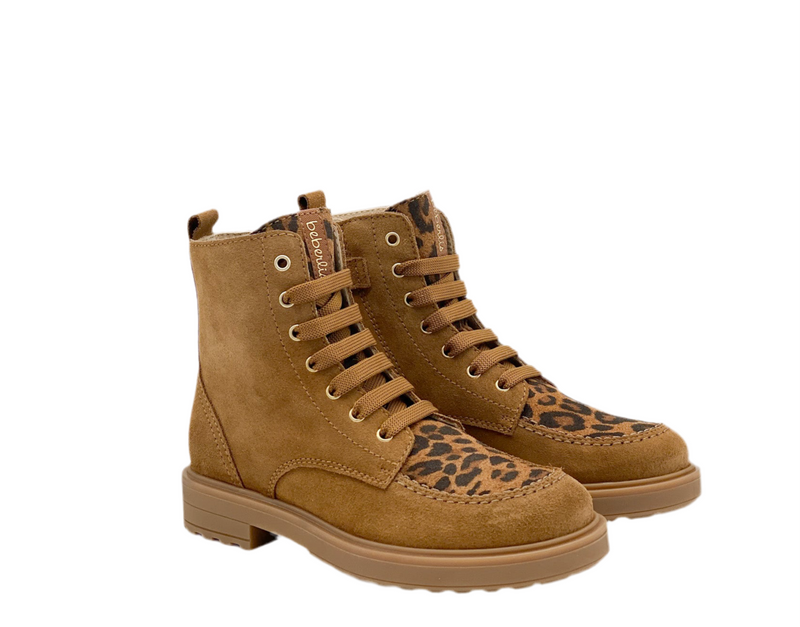 Beberlis Suede Bottine Cognac (maat 30-38)