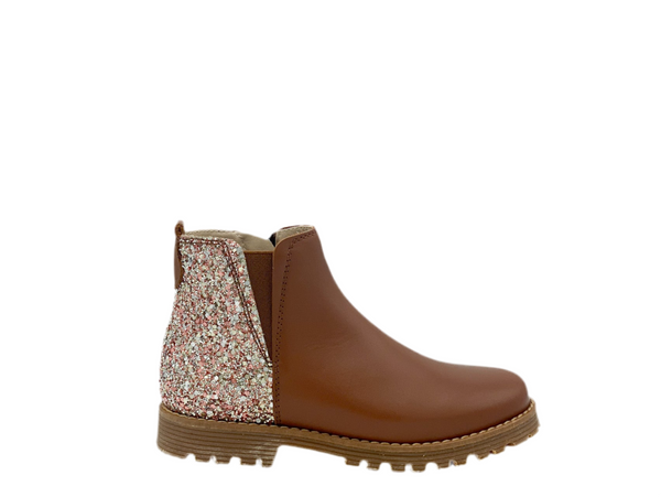 Beberlis Glitter Laars Cognac (maat 27-35)
