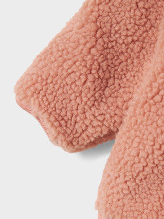 Lil Atelier NBNNALO Sherpa Jacket Misty Rose