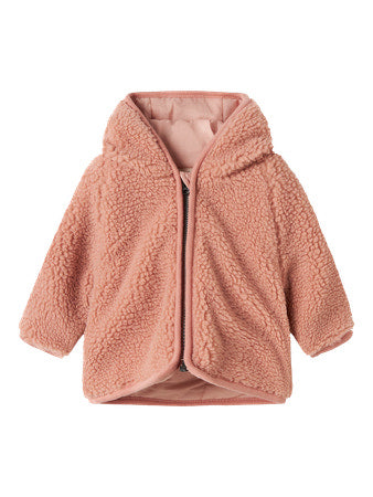 Lil Atelier NBNNALO Sherpa Jacket Misty Rose