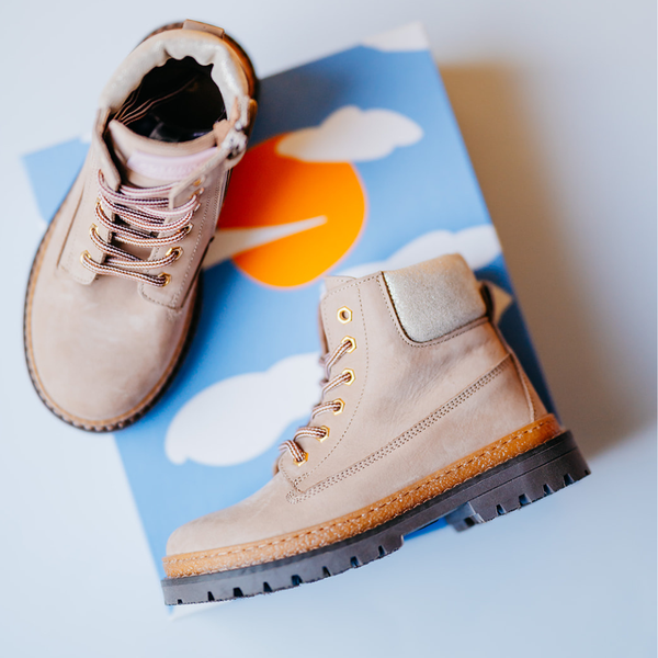 Poldino Beige Nubuck Bottine (maat 28-32)
