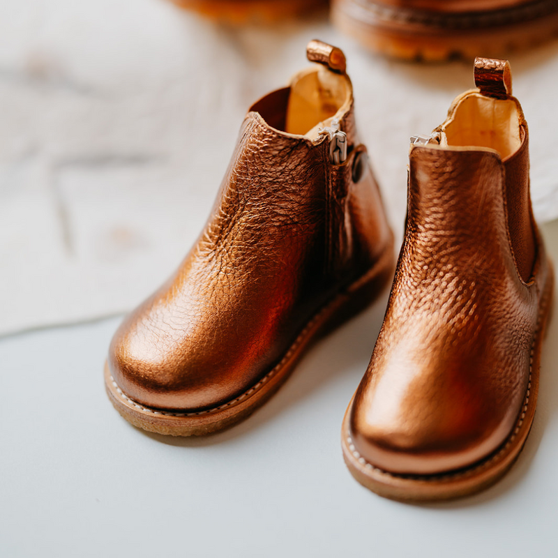 Angulus Eerste Chelseaboot Bronze Shine (maat 20-25)
