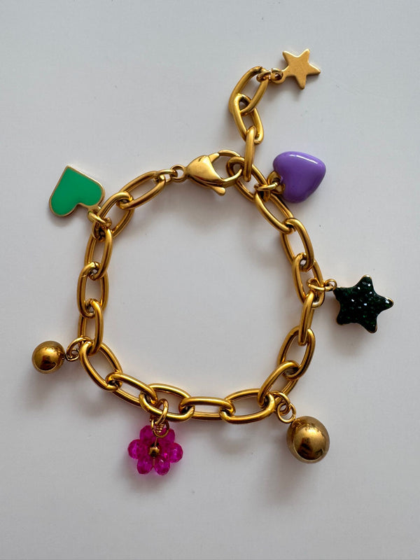 ByMelo Bedel Armband Hearts & Flowers