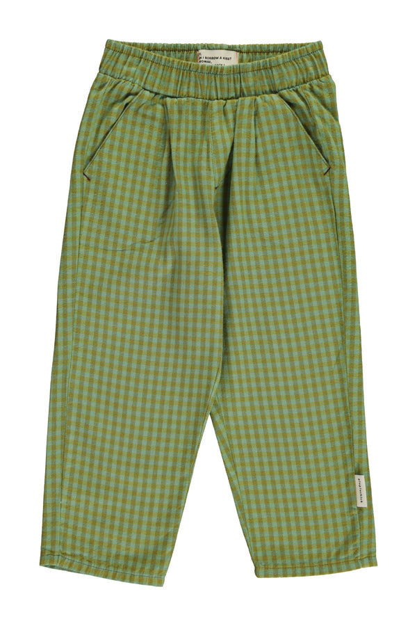 PiuPiuchick Unisex Trousers Green Checkered