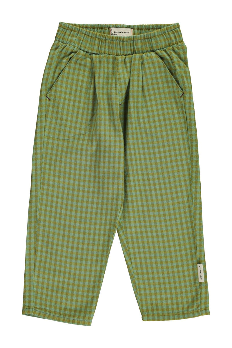 PiuPiuchick Unisex Trousers Green Checkered