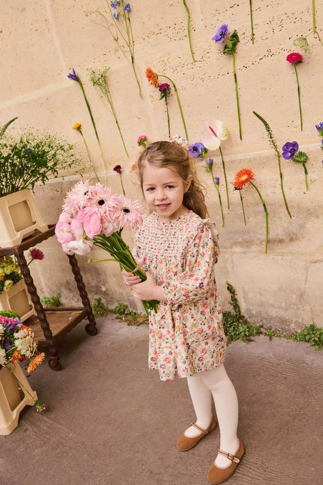 Louise Misha Dress Saralou Cream Wild Flowers