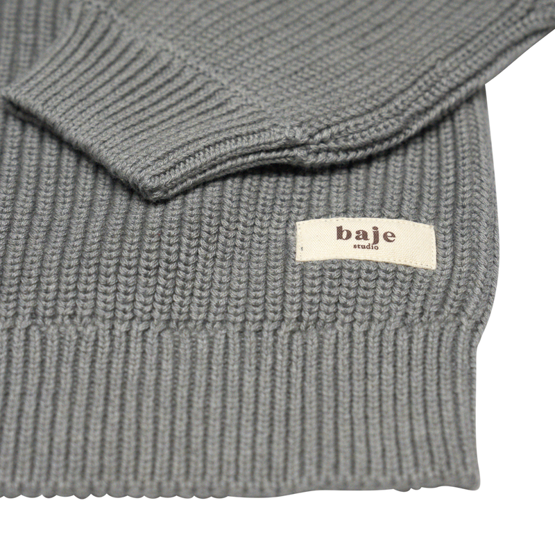 Baje Harrow Knit Pullover Greyish Blue