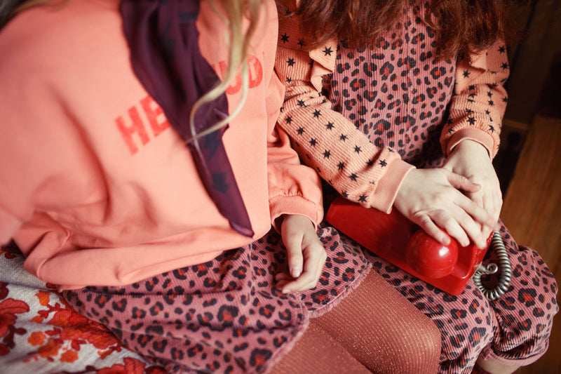 PiuPiuchick Short Skirt Pink w/ Animal Print