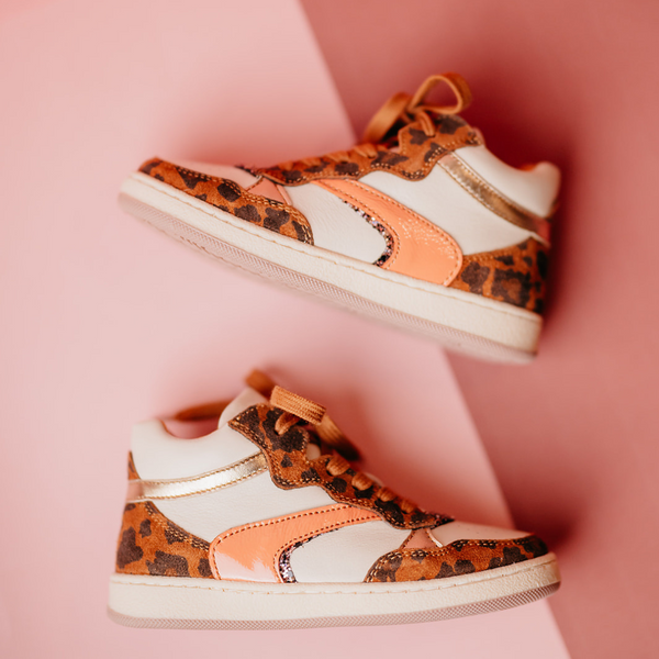 Romagnoli Half Hoge Sneaker Leopard (maat 28-35)